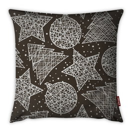 Aberto Design Cojín Multicolor 43 x 43 cm con Relleno de Silicona